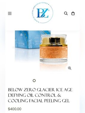 🥶Below Zero Glacier Ice Facial Peeling Gel-MSRP $400